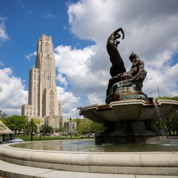 Cathedral of Learning with Fountain view